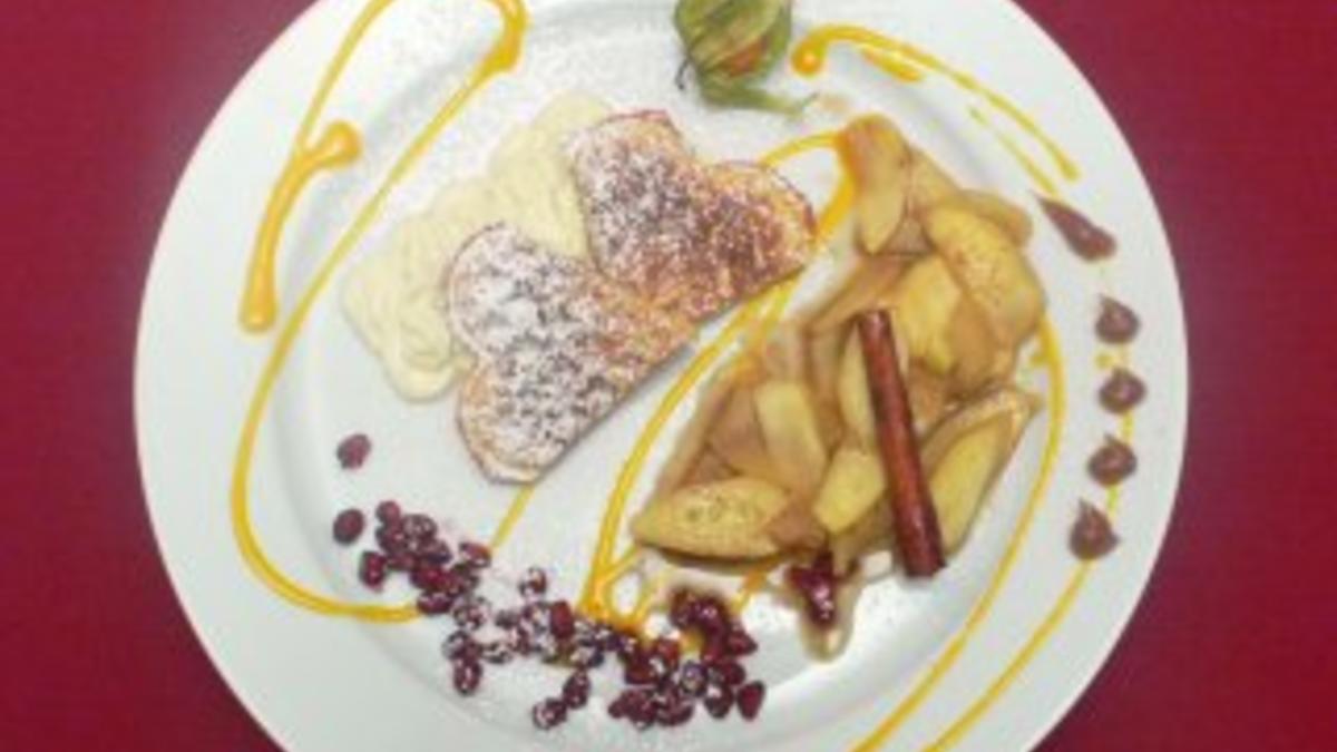 Das perfekte Dinner Rezepte - Waffelherzen mit Calvados-Vanille-Äpfeln ... Das perfekte Dinner Rezepte - Waffelherzen mit Calvados-Vanille-Äpfeln ...
