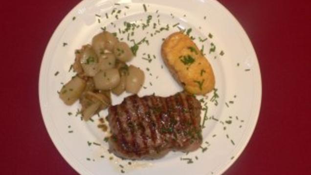 Das perfekte Dinner Rezepte - Zartes Novillosteak mit Schalotten in ...