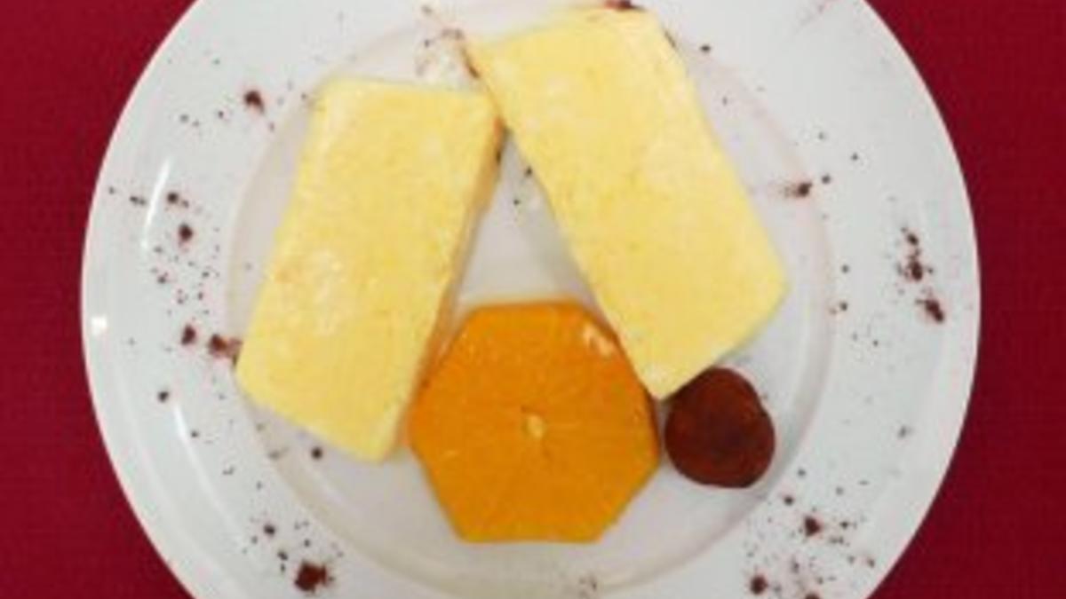 Das perfekte Dinner Rezepte - Orangenparfait mit Schokoladentrüffeln