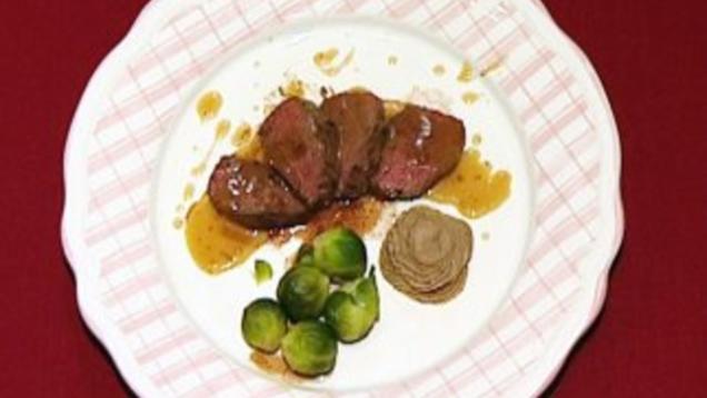 Das perfekte Dinner Rezepte - Hirschrückensteak mit Maronenpüree und ...