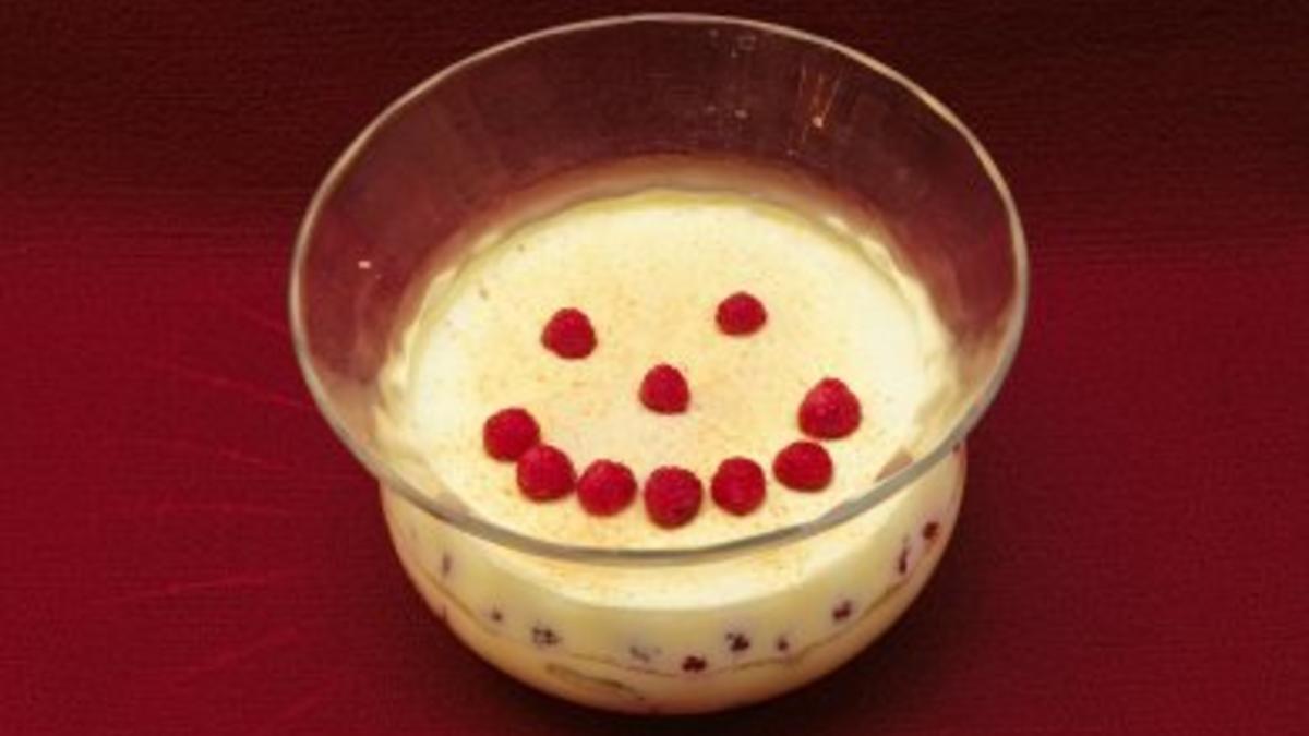 Das perfekte Promi Dinner Rezepte - Vanillecrème mit Himbeeren (Kalle Pohl)