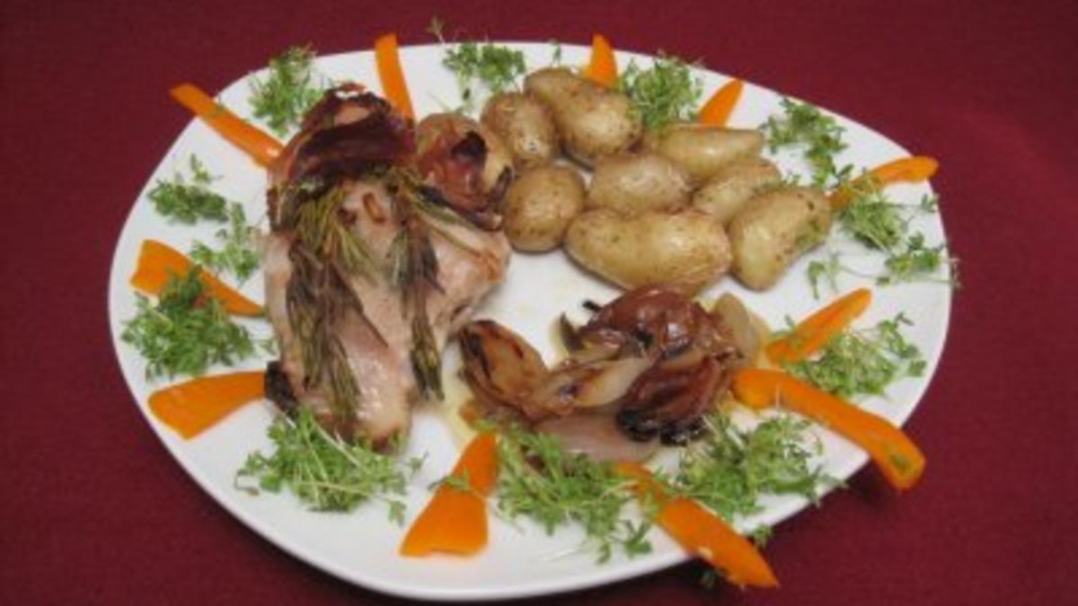 Das perfekte Dinner Rezepte - Gebratenes Kaninchen mit Rosmarin, dazu ...