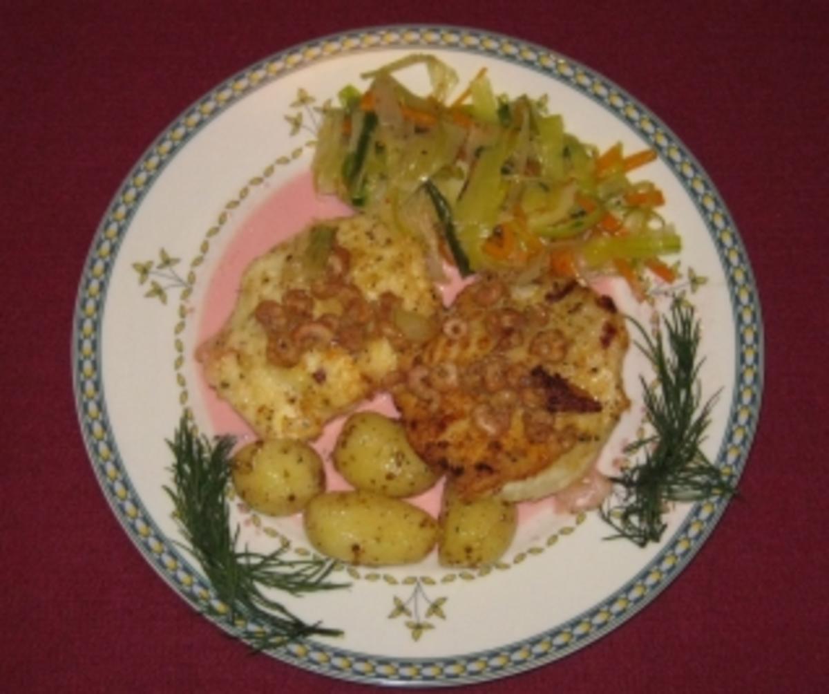 Das perfekte Dinner Rezepte - Steinbutt auf Gemüsebett mit ...