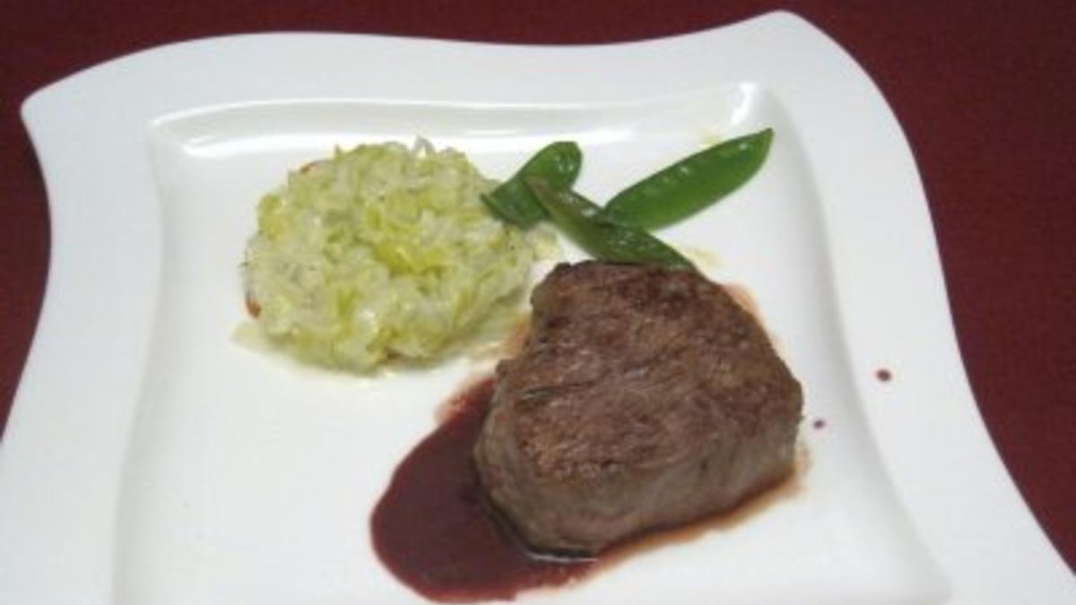 Das perfekte Dinner Rezepte - Filet mignon mit Rotwein-Soße ...