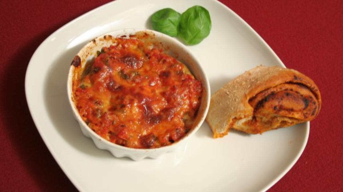 Das perfekte Dinner Rezepte - Gefächerte Aubergine mit Mozzarella und ...