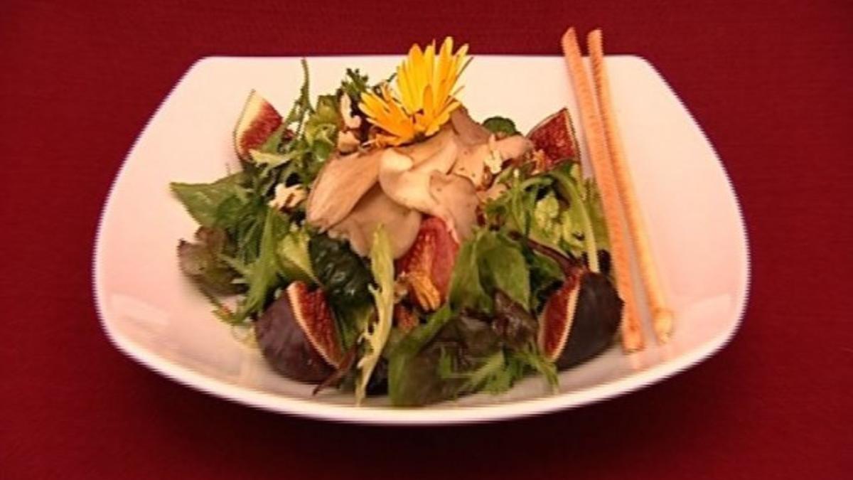 Das perfekte Promi Dinner Rezepte - Bunter Salat mit Austernpilzen ...