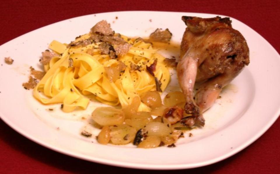 Das perfekte Dinner Rezepte - Gebratene Wachteln mit frischer Pasta und ... Das perfekte Dinner Rezepte - Gebratene Wachteln mit frischer Pasta und ...