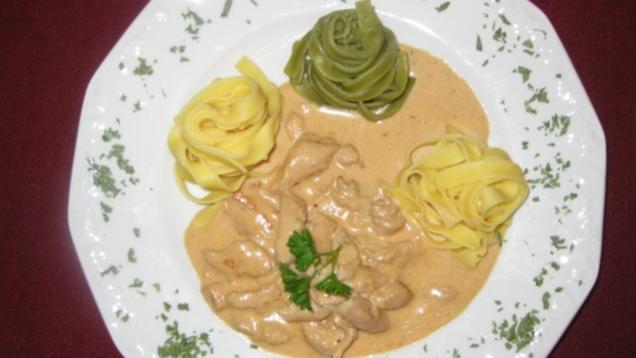 Das perfekte Dinner Rezepte - Geschnetzeltes mit Bandnudeln