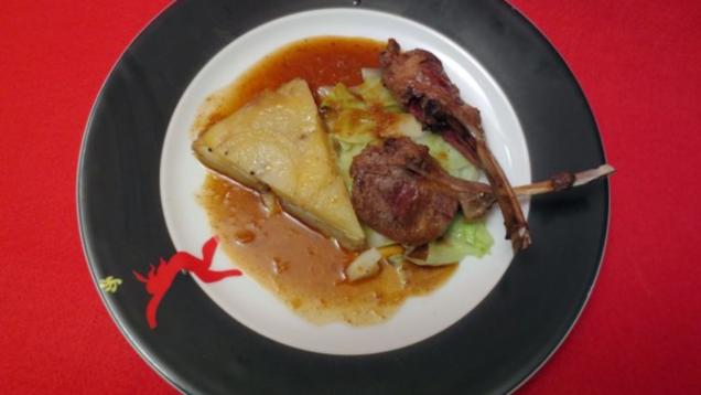 Das perfekte Dinner Rezepte - Lammcarrée mit Kartoffeltarte