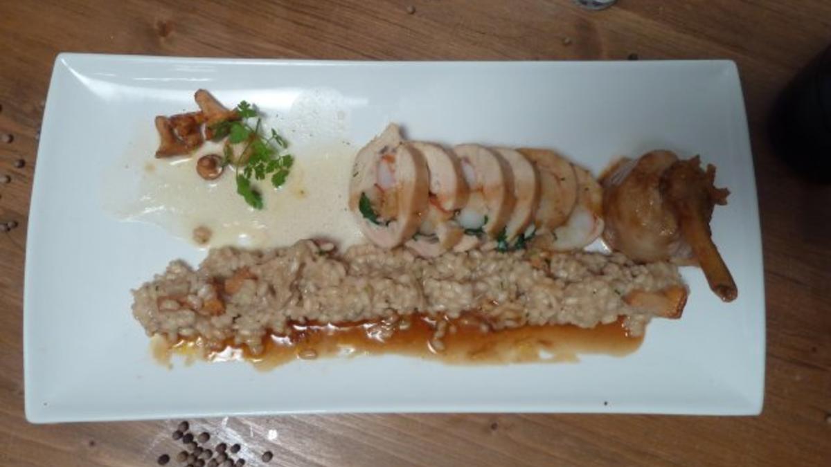 Das perfekte Dinner Rezepte - Garnelengefüllte Maispoulardenbrust ...