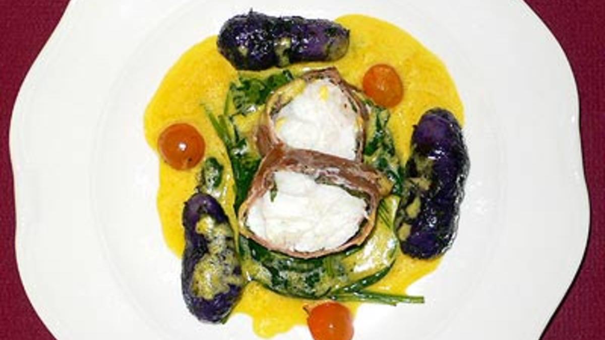 Das perfekte Dinner Rezepte - Saltimbocca vom Seeteufel mit Blattspinat ...