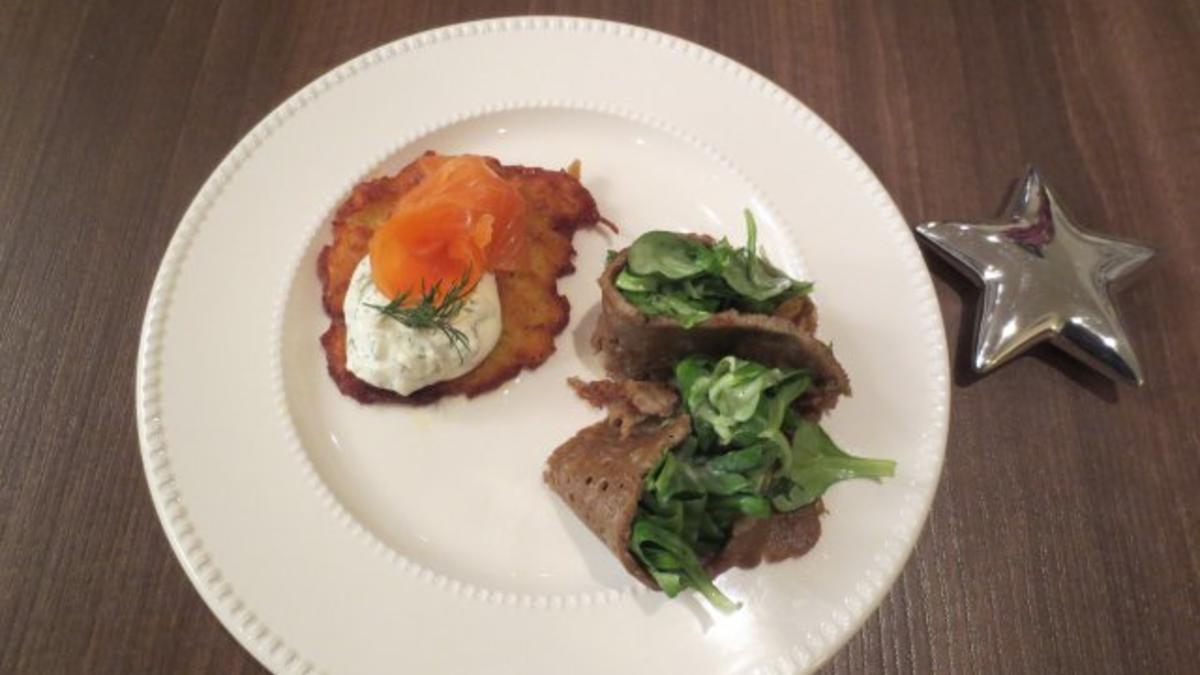 Das perfekte Dinner Rezepte - Buchweizenpfannkuchen mit Feldsalat ...