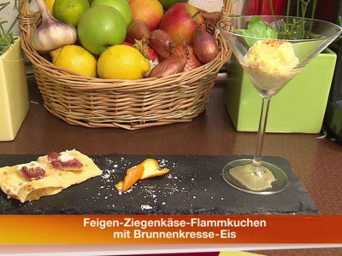 Das perfekte Dinner Rezepte - Flambierter Feigen-Ziegenkäse-Flammkuchen ...