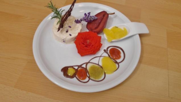 Das perfekte Dinner Rezepte - Tannenhonig-Parfait mit Walnusskrokant ...