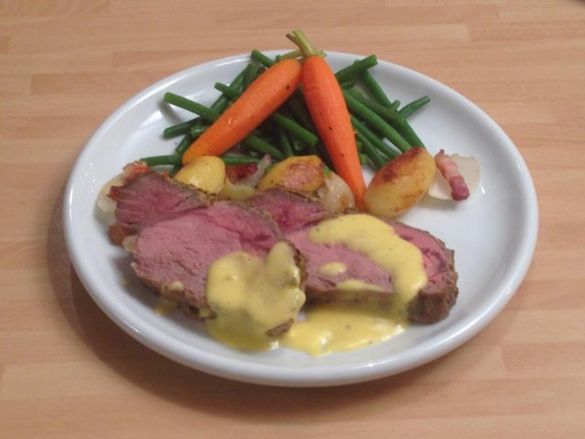 Das perfekte Dinner Rezepte - Roastbeef mit einer Senf ...