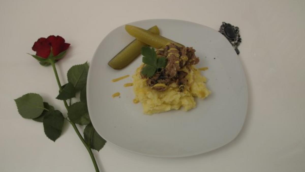 Das perfekte Dinner Rezepte - Bœf Stroganoff mit Kartoffelpüree