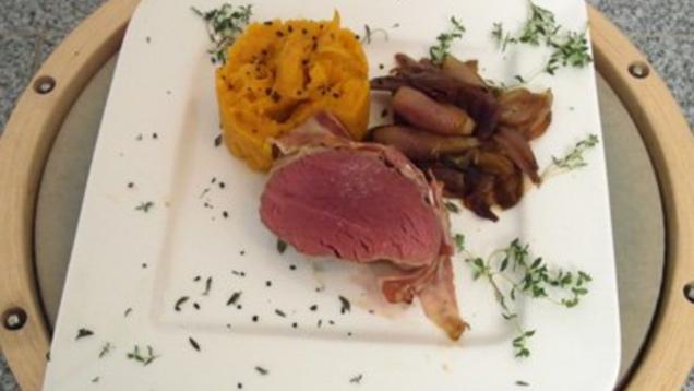 Das perfekte Dinner Rezepte - Kalb im Schweinspelz auf Balsamico ...