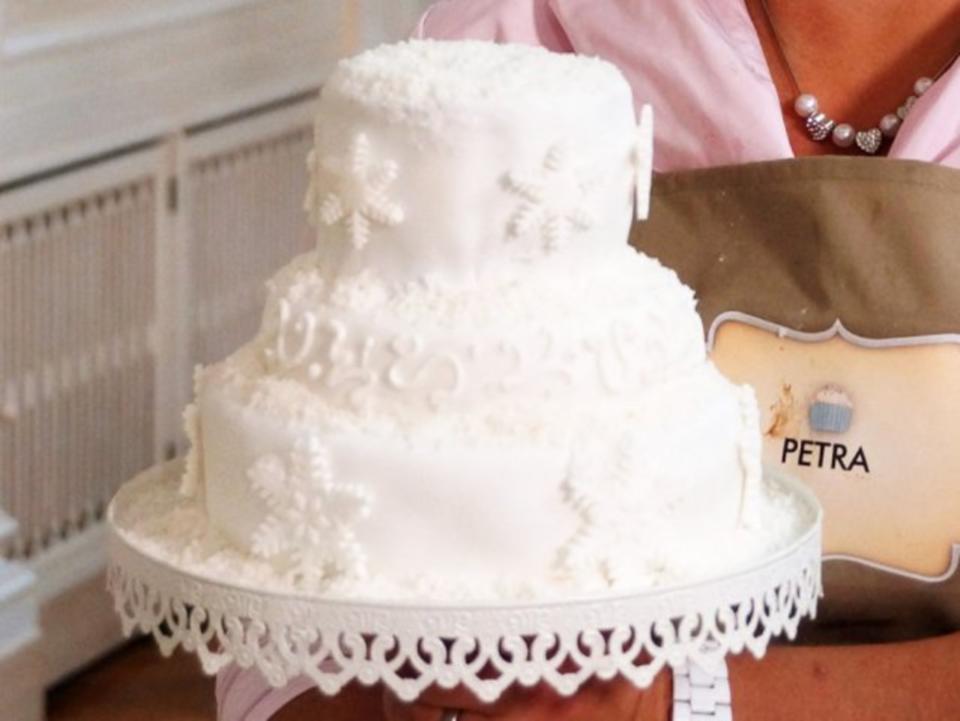 "Weiße Weihnachtstorte"