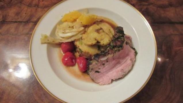 Das perfekte Dinner Rezepte - Kalbsrücken mit Fenchel-Orangen Salat ...
