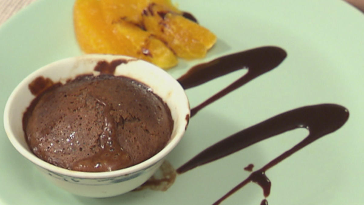Das perfekte Dinner Rezepte - Schokokuchen mit flüssigem Kern