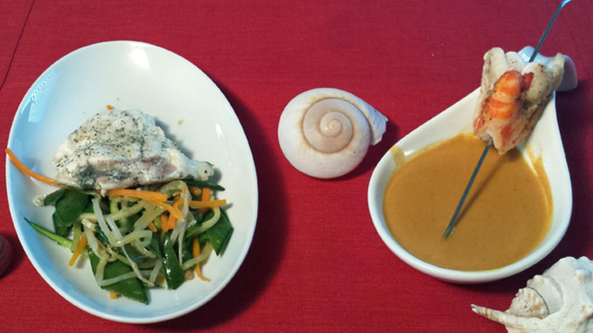 Das perfekte Dinner Rezepte - Seeteufel auf asiatischem Gemüse ...