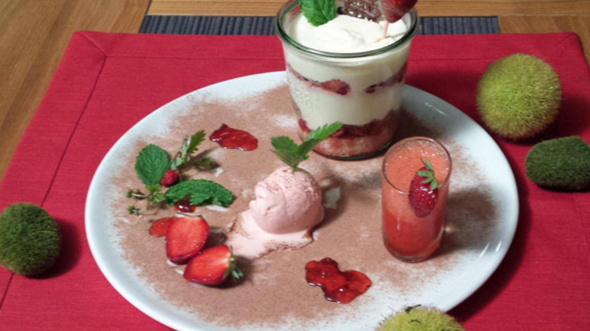 Das perfekte Dinner Rezepte - Erdbeerdaiquiri, Erdbeerjoghurt Eis ... Das perfekte Dinner Rezepte - Erdbeerdaiquiri, Erdbeerjoghurt Eis ...