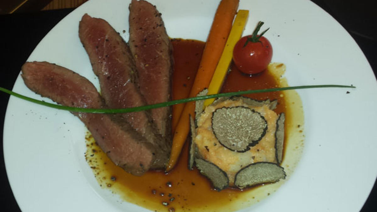 Das perfekte Dinner Rezepte - Flanksteak vom Rind, getrüffeltem ...