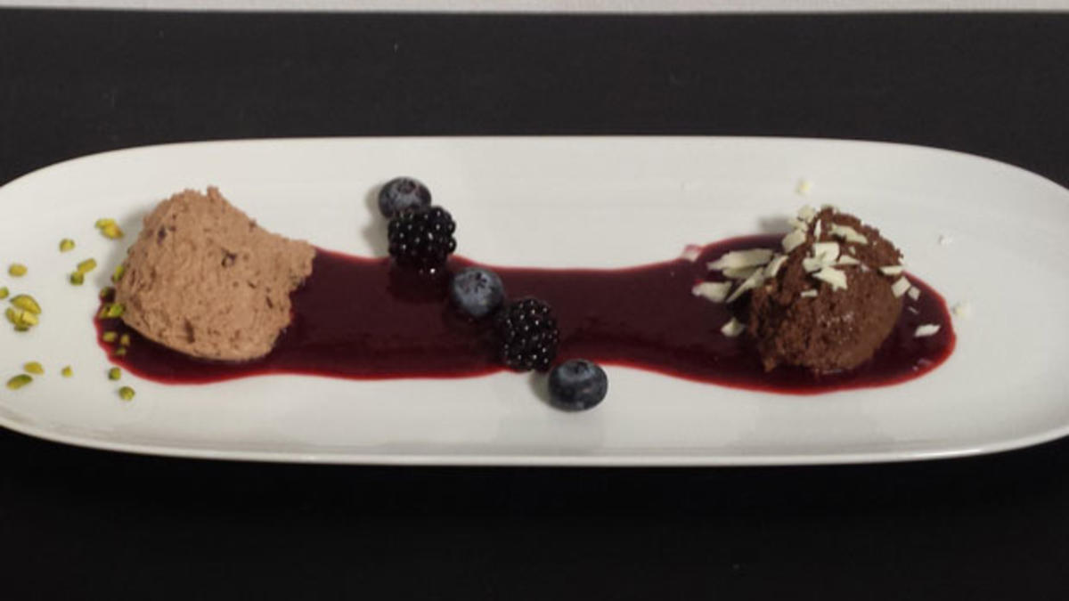 Das perfekte Dinner Rezepte - Mousse au chocolat und Balsamicomousse ...