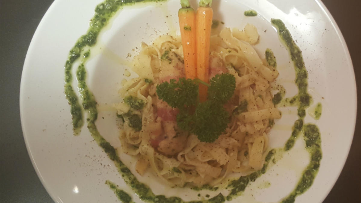 Das perfekte Dinner Rezepte - Tagliatelle in Weißwein-Soße mit Hähnchen ...