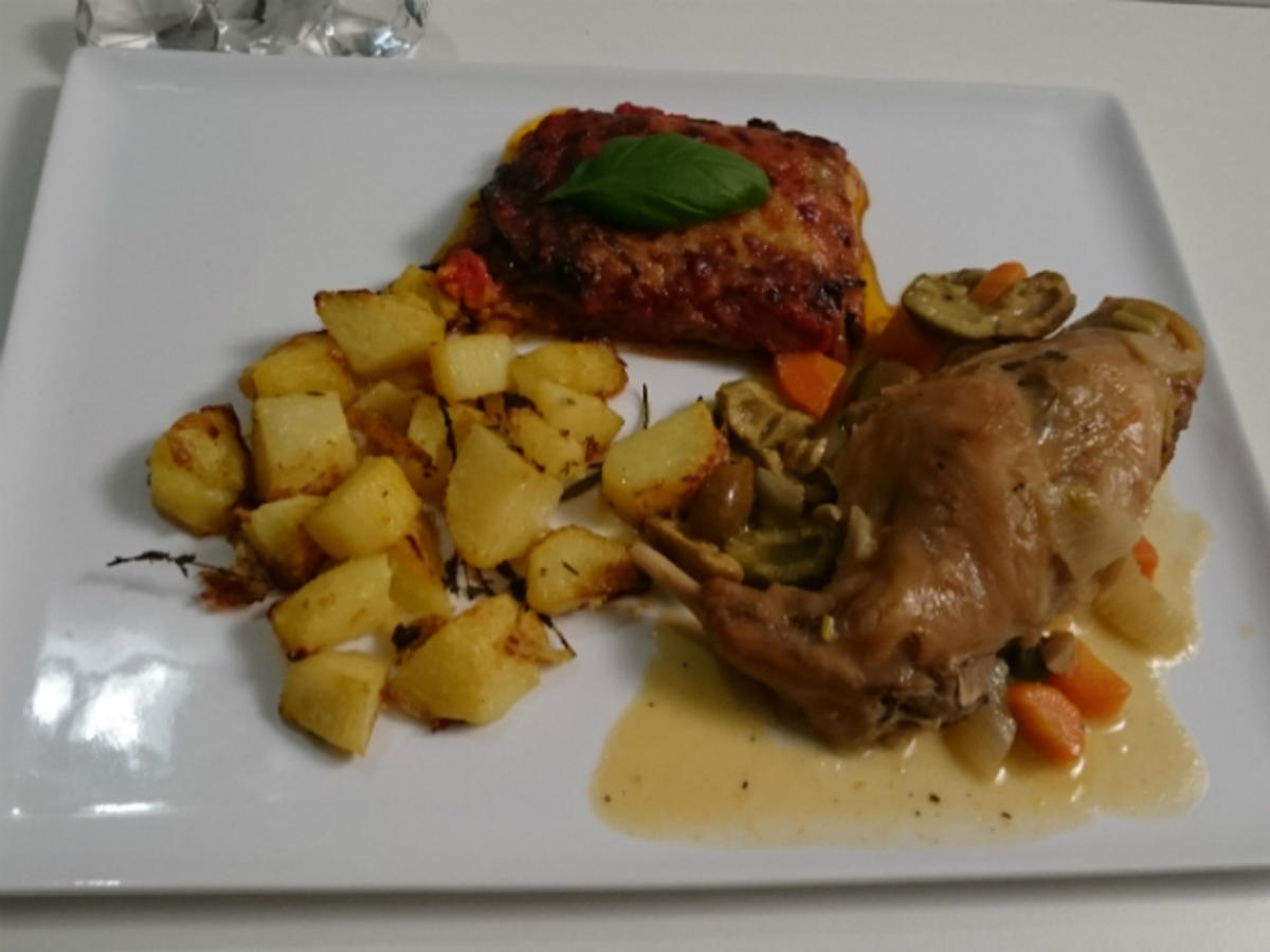 Coniglio Al Forno Con Patate Alla Pugliese