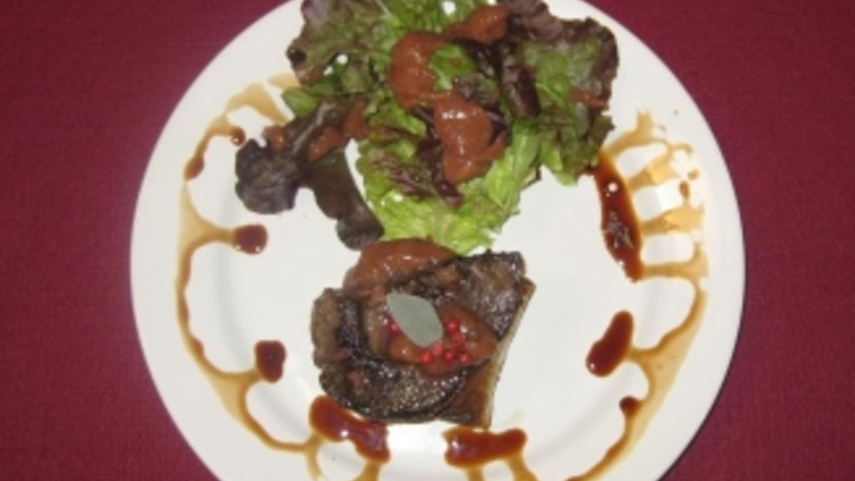 Das perfekte Dinner Rezepte - Salbeileber vom Rehbock auf Feigenmus mit ...