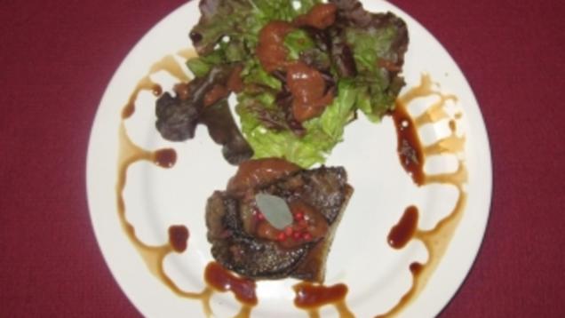 Das perfekte Dinner Rezepte - Salbeileber vom Rehbock auf Feigenmus mit ...