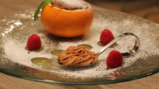 Das perfekte Dinner Rezepte - Schokokuchen in Orangenschale mit ...