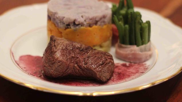 Das perfekte Dinner Rezepte - Rinderfilet mit dreierlei Kartoffelpüree ...