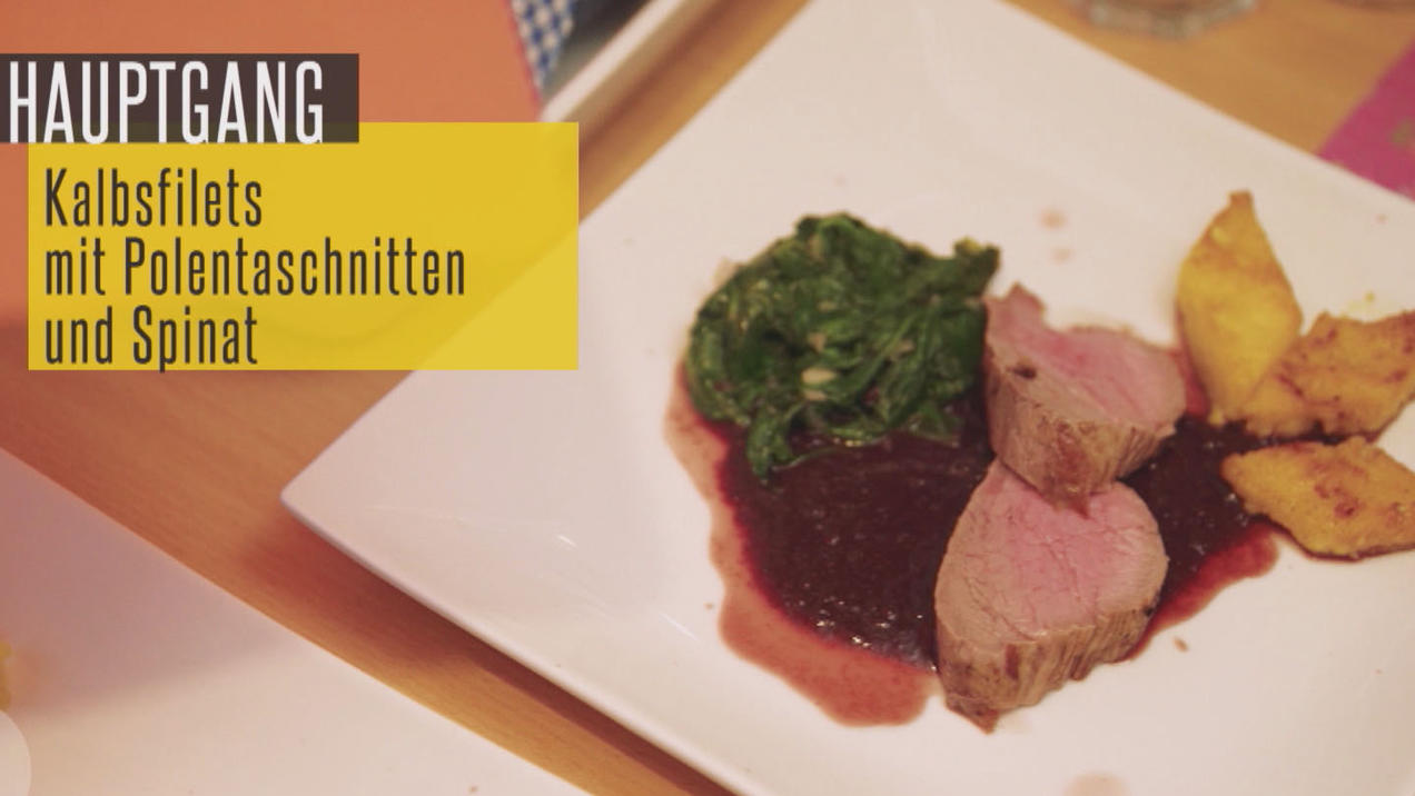 Das perfekte Dinner Rezepte - Kalbsfilet auf Portweinsauce mit ...