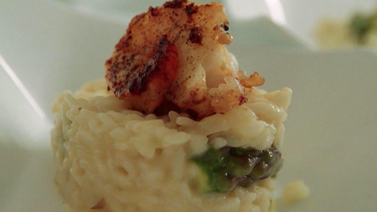 Das perfekte Dinner Rezepte - Risotto vom grünen Spargel mit ...