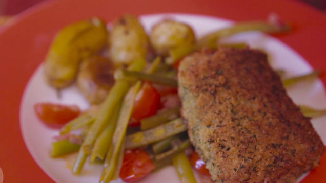 Das perfekte Dinner Rezepte - Kräuterschnitzel von Lammlachsen auf ...