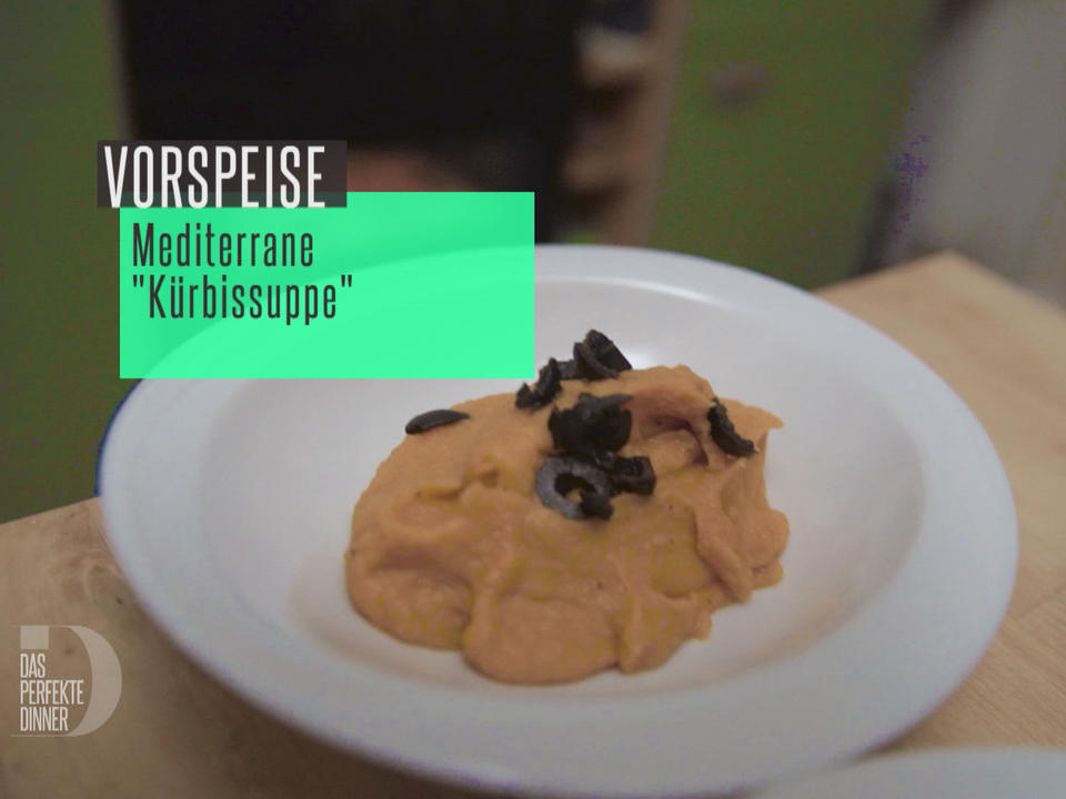 Mediterrane Kürbissuppe mit selbst gemachtem Ciabatta