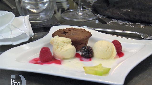 Das perfekte Dinner Rezepte - SCHOKOKUCHEN mit flüssigem Kern ...