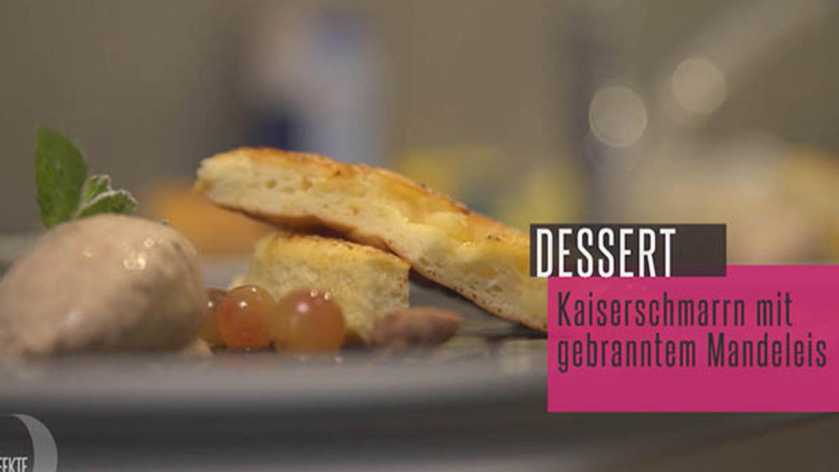 Das perfekte Dinner Rezepte - Kaiserschmarrn mit Gebrannte-Mandel-Eis ...
