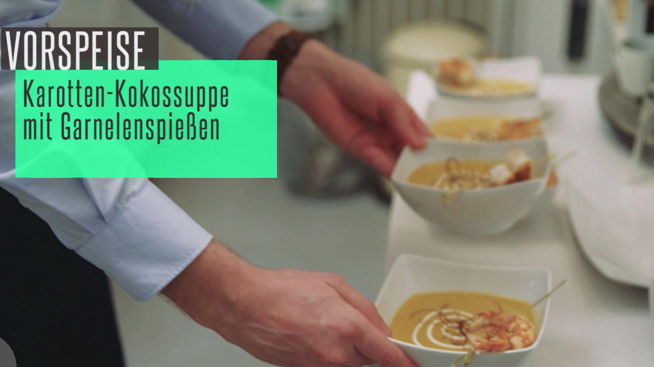 Das perfekte Dinner Rezepte - Karotten-Kokos-Suppe mit Ingwer und ...