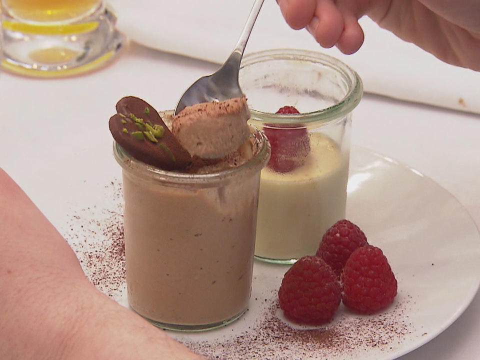 Mozartcreme und Panna Cotta