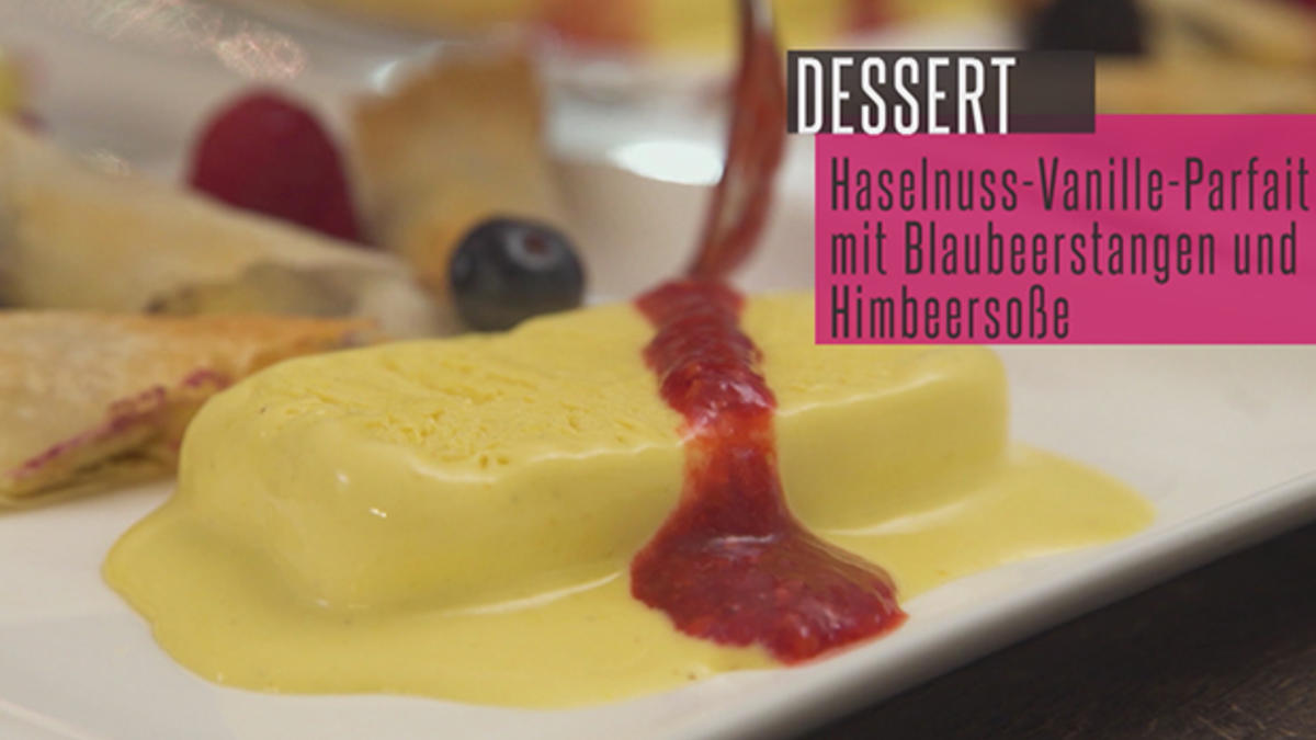 Das perfekte Dinner Rezepte - Haselnuss-Vanille-Parfait mit ...