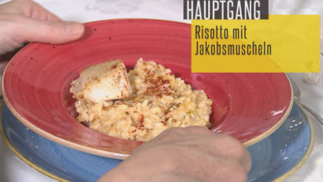 Gebratene Jakobsmuscheln Mit Zuckerschoten Und Geminztem ...