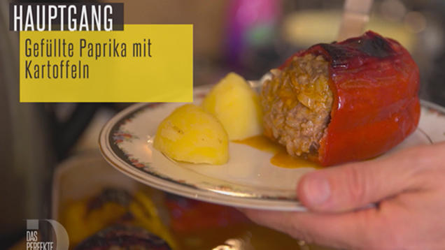 Das perfekte Dinner Rezepte - Gefüllte Paprika mit Rinderhackfleisch