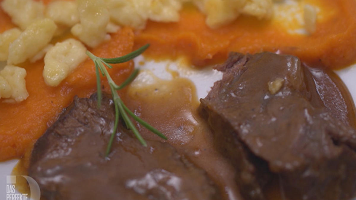 Das perfekte Dinner Rezepte - Geschmorte Rinderbacke in Madeirasoße mit ...