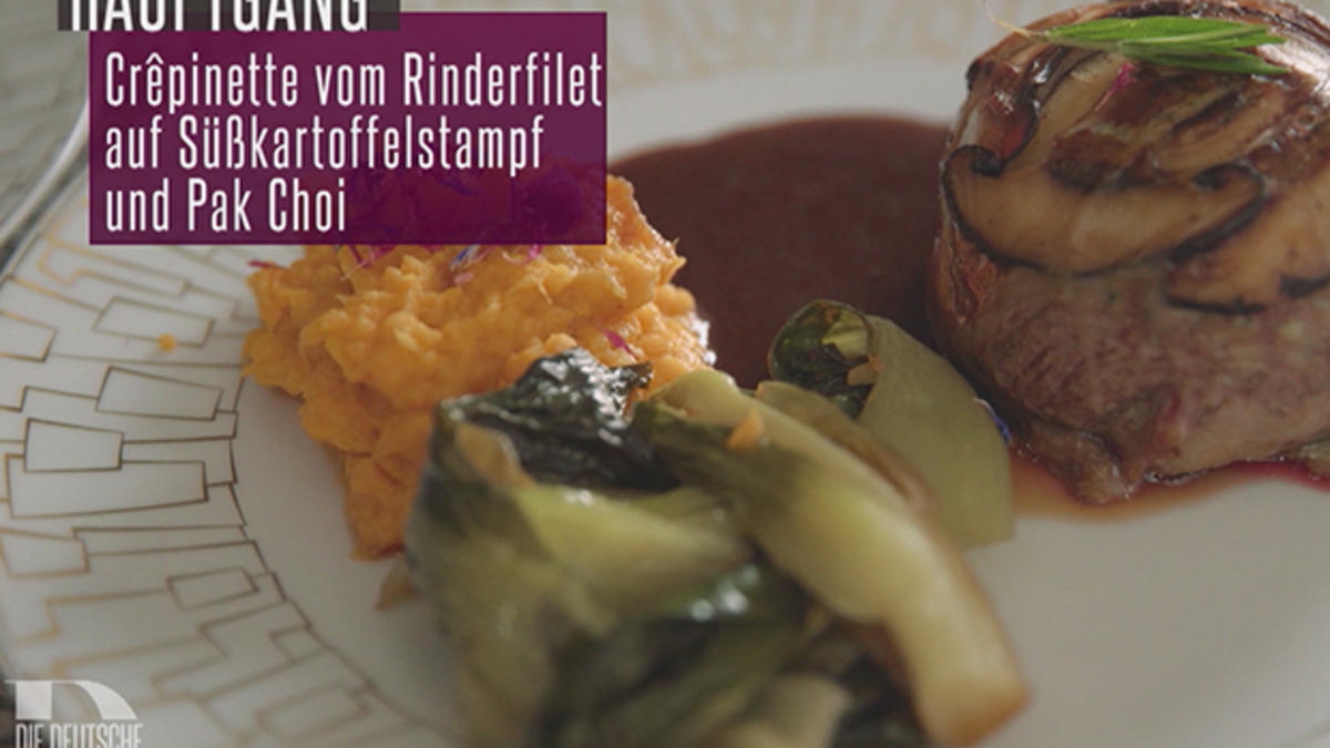 Das perfekte Dinner Rezepte - Crêpinette vom Rinderfilet mit ...