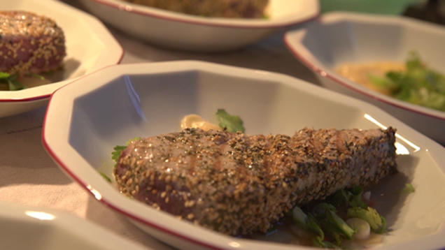 Das perfekte Dinner Rezepte - Asiatischer Thunfisch mit Kokosreis