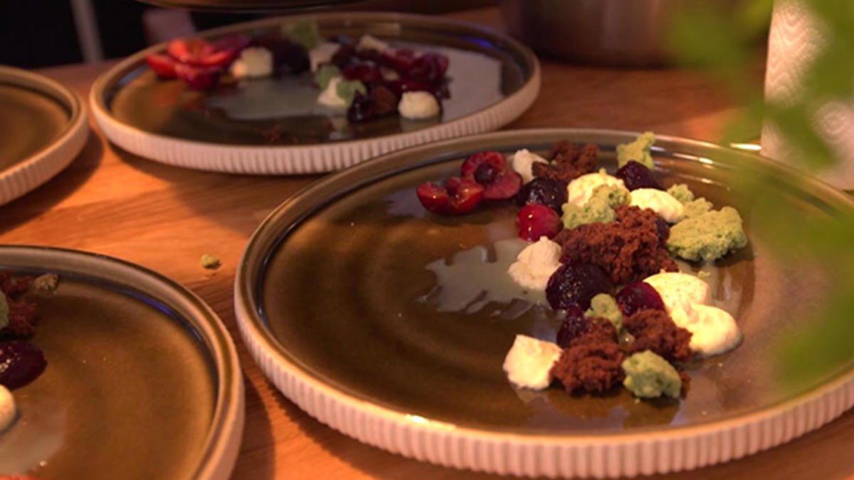 Das perfekte Dinner Rezepte - Mascarpone-Creme mit Kirschen ...