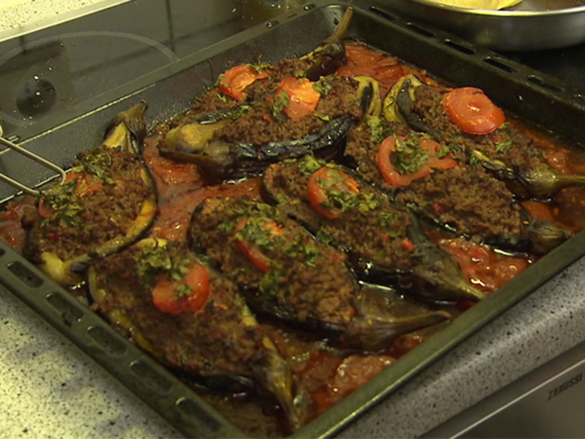 Das perfekte Dinner Rezepte - Karniyarik mit Bulgur